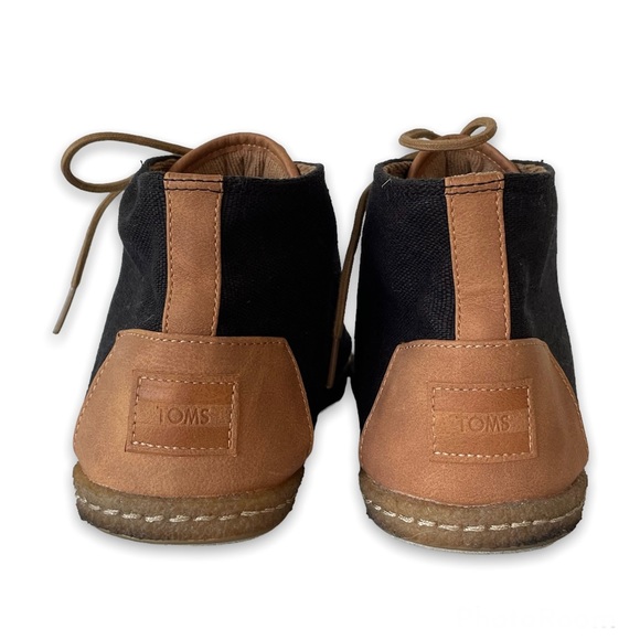 TOMS Canvas and Leather Ankle Boot - Picture 4 of 10